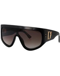 DSquared² - Accessoires ,Zwart ,Stijlvolle Zonnebril D2 0149/S - Lyst