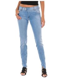Met - Jeans ,Blauw ,Denim Slim Fit Denim Jeans - Lyst