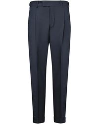 PT Torino - Broeken ,Blauw ,Blauwe Broek Voor Mannen Elegante Stijl - Lyst