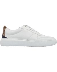 Herno - Sneakers basse con tacco in canvas monogramma - Lyst