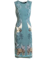 Roberto Cavalli Sleveless Dress - Groen