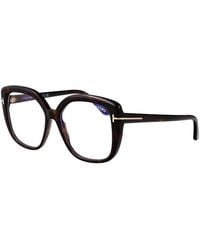 Tom Ford - Blauw Licht Filter Vierkante Brillen - Lyst