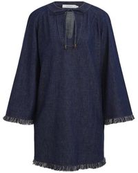 Zimmermann - Kleedjes ,Blauw ,Elegante Jurk Voor Vrouwen - Lyst