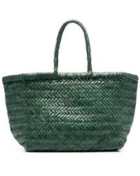 Dragon Diffusion - Tassen ,Groen ,Katoen Triple Jump Small Tote - Lyst