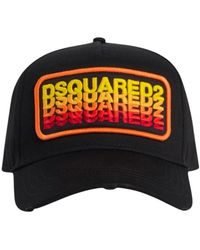 DSquared² - Accessoires ,Veelkleurig ,Katoen Baseball Cap - Lyst