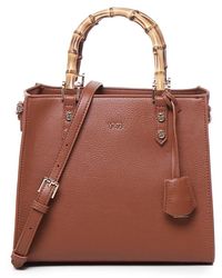V73 - Borsa con manico effetto bambù nefertiti - Lyst