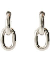 Rabanne - Orecchini di collegamento in ottone dargento - Lyst