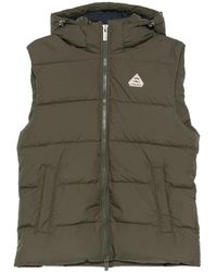 Pyrenex - Fitness ,Groen ,Leer Spoutnic Mini Ripstop Hooded Vest - Lyst