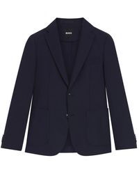 HUGO - Jassen ,Blauw ,Donkerblauw Stijlvol Wg 253 - Lyst