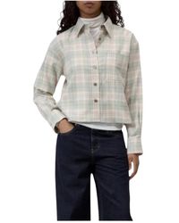 Closed - Oversized Shirt Met Cropped Voorkant - Lyst