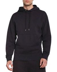 HUGO - Stilvolle dunkelblaue baumwollkapuzenpullover - Lyst