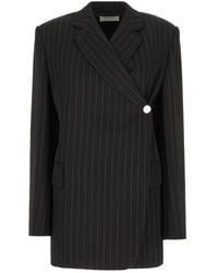 Sportmax - Jassen ,Zwart ,Leer Calate 002 - Lyst