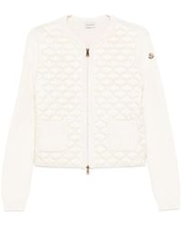 Moncler - Gewatteerd Wollen Vest Met Ritssluiting - Lyst