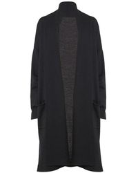 Wolford - Truien & Vesten ,Zwart ,Wol Merino Wol Lange Vest - Lyst