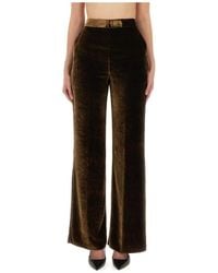 Etro - Velvet Wide-Leg Pants - Lyst
