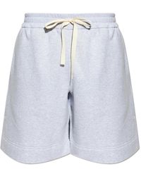 Jil Sander - Korte Broeken ,Grijs ,Katoen Sweat Shorts - Lyst