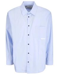 GR10K - Overhemden ,Blauw ,Formal Shirts - Lyst