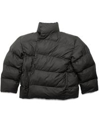 Balenciaga - Plumífero con logo estampado - Lyst