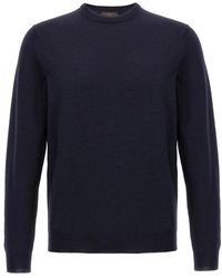 Zanone - Truien & Vesten ,Blauw ,Wol Flexwool Sweater - Lyst