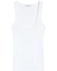 Max Mara - Tops ,Wit ,Sleeveless Tops - Lyst