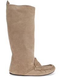 Acne Studios - Schoenen ,Leer Slouch Saddle Laarzen - Lyst