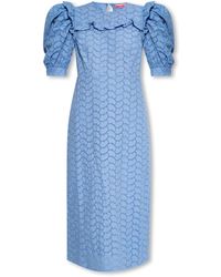 Custommade• - Kristy Kleid mit Puffärmeln - Lyst