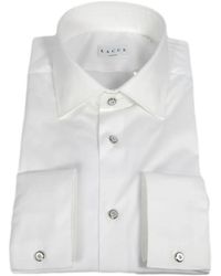 Xacus - Overhemden ,Wit ,Katoen Moderne Franse Kraag Overhemd Wit - Lyst