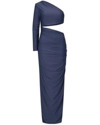 Nicowa - Elegantes One-Shoulder Maxikleid Mit Cut-Out - Lyst