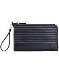 John Richmond - Pochette Mit Gerippten Details Und Handschlaufe - Lyst
