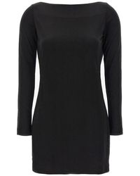 DSquared² - Schwarzes kleid mit perlen-detail - Lyst