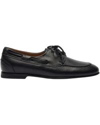 SCAROSSO - Schoenen ,Bruin ,Leer Handgemaakte Leren Bootloafers - Lyst