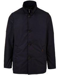 Moorer - Blauwe Bernini-Km Jas Voor - Lyst