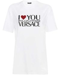 Versace - I Love You T-Shirt - Lyst