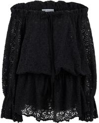 LES FILLES D'EVA - Kanten Blouse Met Drapage - Lyst