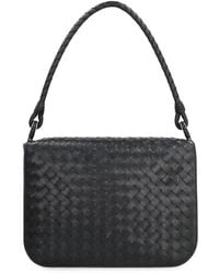 Bottega Veneta - Leren Messenger Tas Met Intrecciato Motief - Lyst