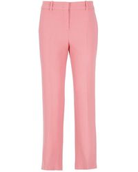 Ermanno Scervino - Pantalones rosa de viscosa con bolsillos - Lyst