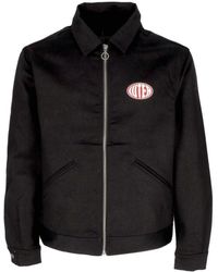 Iuter - Schwarze Leichte Jacke Mit Zentralem Reißverschluss - Lyst