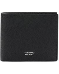 Tom Ford - Klassische Bifold-Geldbörse Aus Genarbtem Leder - Lyst