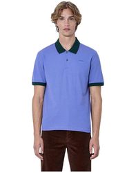 Marni - Tops ,Paars ,Katoen Pique Polo Shirt - Lyst