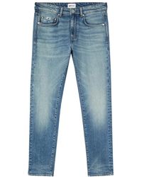 Gas - Slim denim jeans blau baumwolle - Lyst