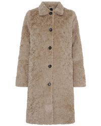 Notyz - Jassen ,Grijs ,Polyester 40447 Fake Fur Jacket - Lyst