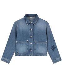 OLAF HUSSEIN - Monogram Denim Jacket - Lyst