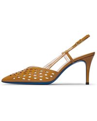 Loriblu - Schoenen ,Geel ,Leer Slingback - Lyst