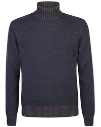 Barba Napoli - Blaues sweatshirt aw24 mode - Lyst