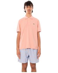 Lacoste - Tops ,Oranje ,Katoen Klassieke L.12.12 Light Piqué Polo - Lyst