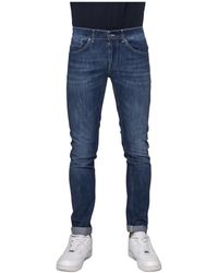 Dondup - Jeans ,Blauw ,Katoen Skinny Fit Five-Pocket Low-Rise Jeans - Lyst