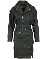 Alexandre Vauthier - Kleedjes ,Zwart ,Katoen Katoenen Jurk Voor Vrouwen - Lyst