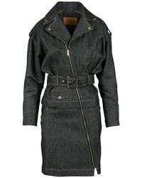 Alexandre Vauthier - Kleedjes ,Zwart ,Katoen Katoenen Jurk Voor Vrouwen - Lyst