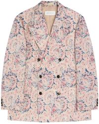 Dries Van Noten - Jassen ,Veelkleurig ,Bosier 4262 M.W. Jas - Lyst