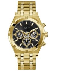 Guess - Accessoires ,Geel ,Continental Horloge - Lyst